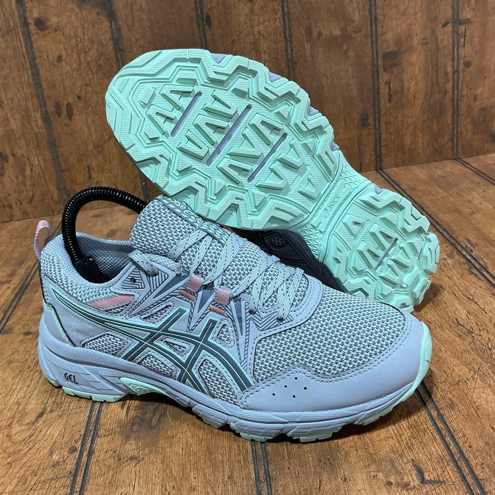 Asics Gel-Venture 8 Athletic Shoes Women's Size 7 - Gray/Mint Sneakers 1012B230